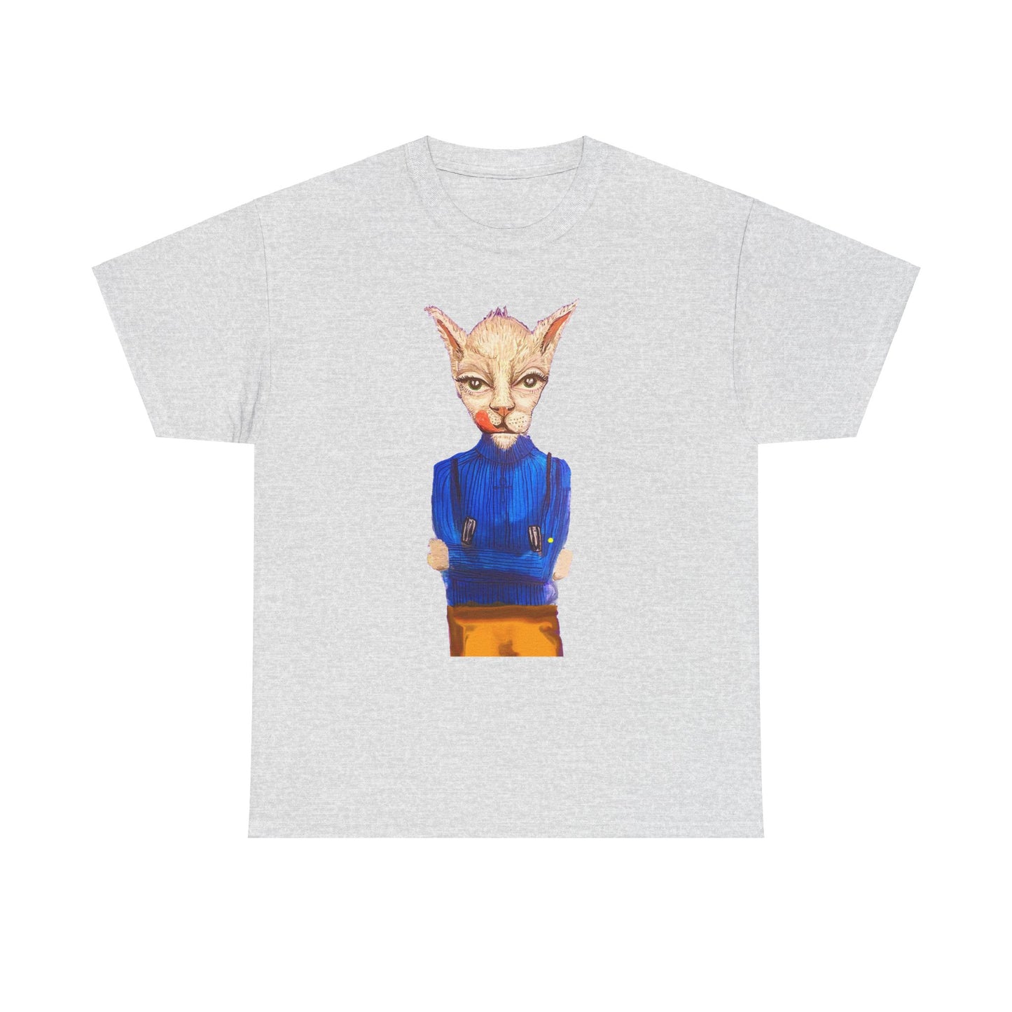 Greedy Cat Women’s Cotton T-Shirt – available in different colors