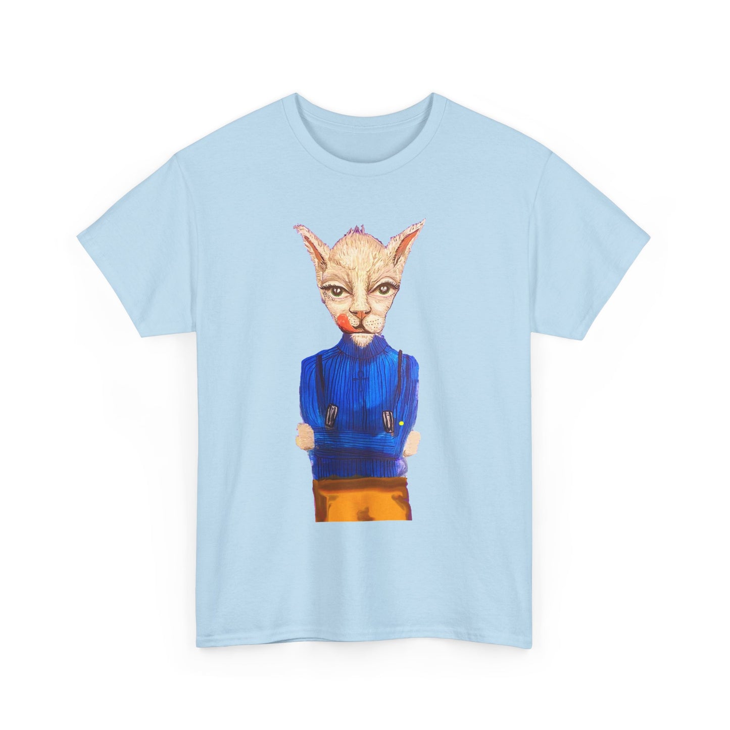 Greedy Cat Women’s Cotton T-Shirt – available in different colors