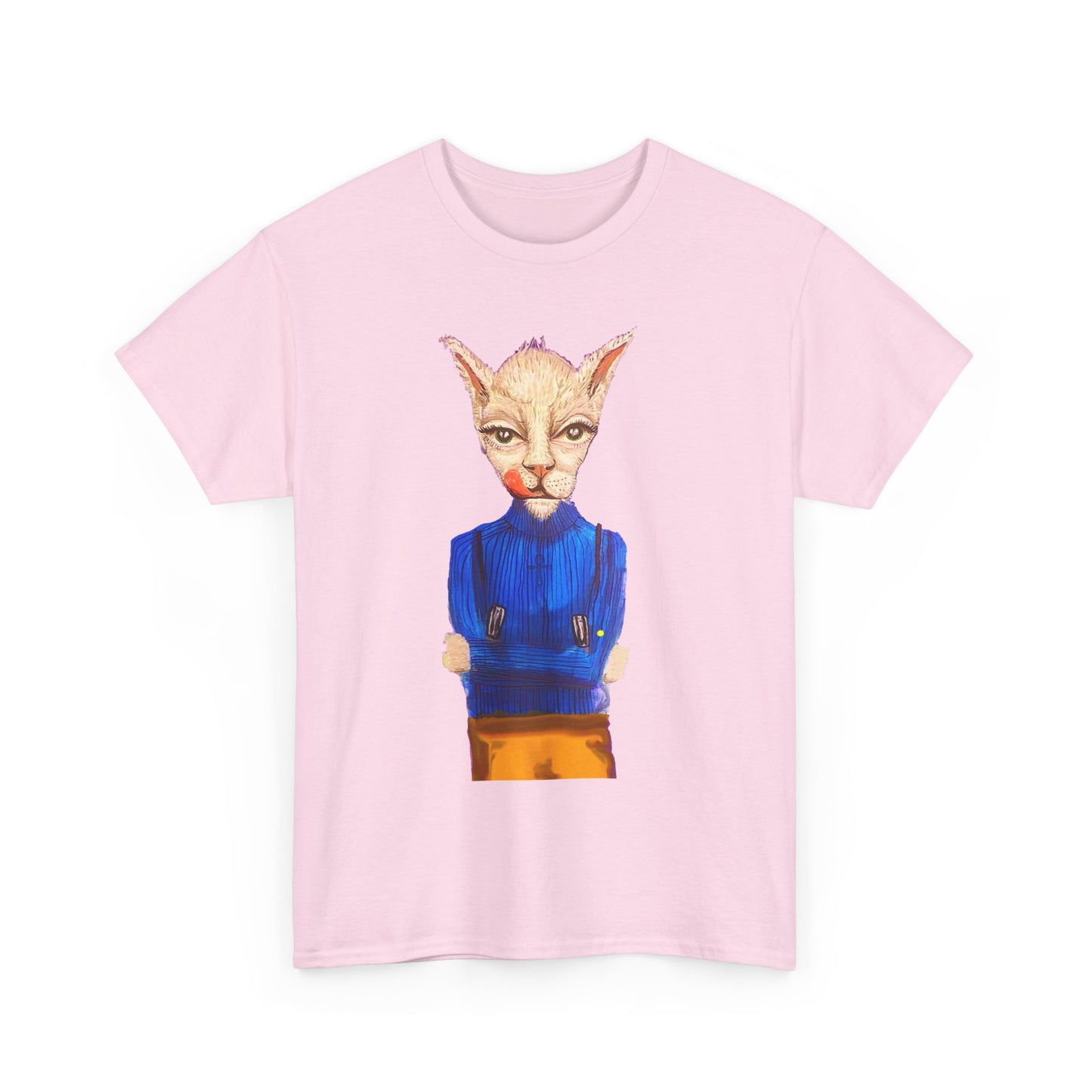 Greedy Cat Women’s Cotton T-Shirt – available in different colors