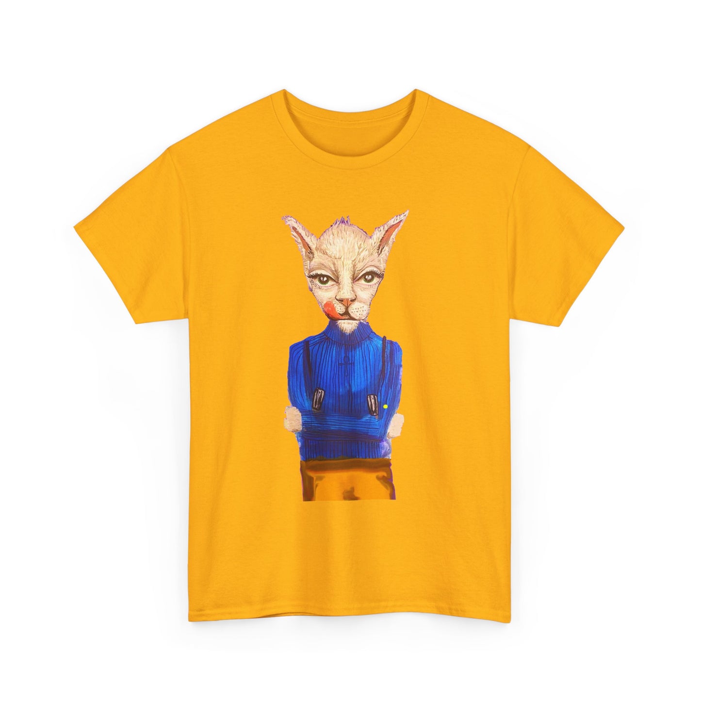 Greedy Cat Women’s Cotton T-Shirt – available in different colors