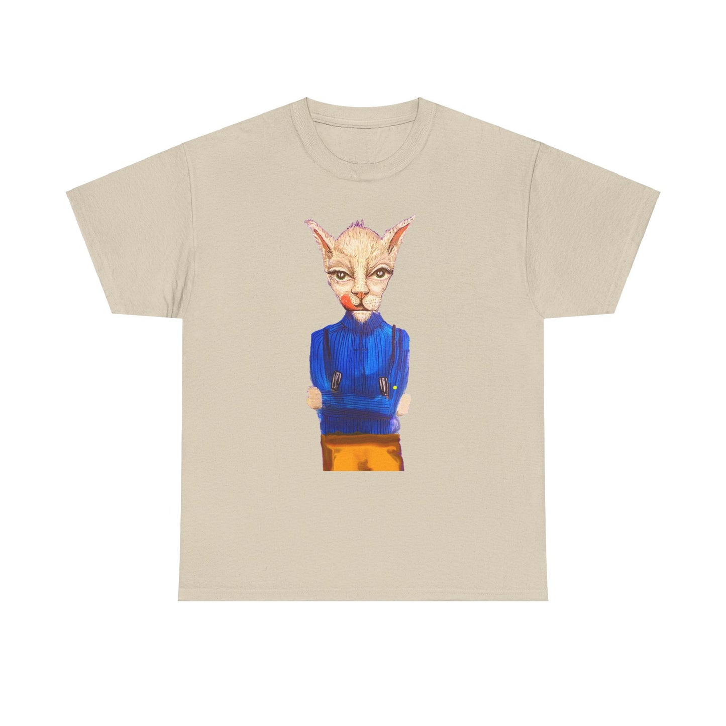 Greedy Cat Women’s Cotton T-Shirt – available in different colors