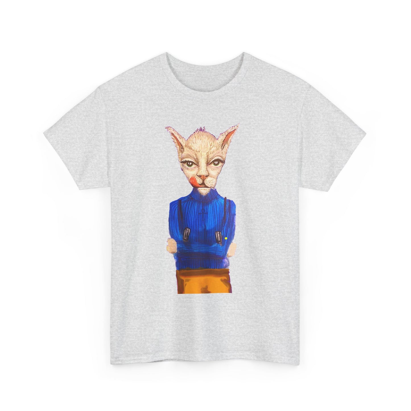 Greedy Cat Women’s Cotton T-Shirt – available in different colors