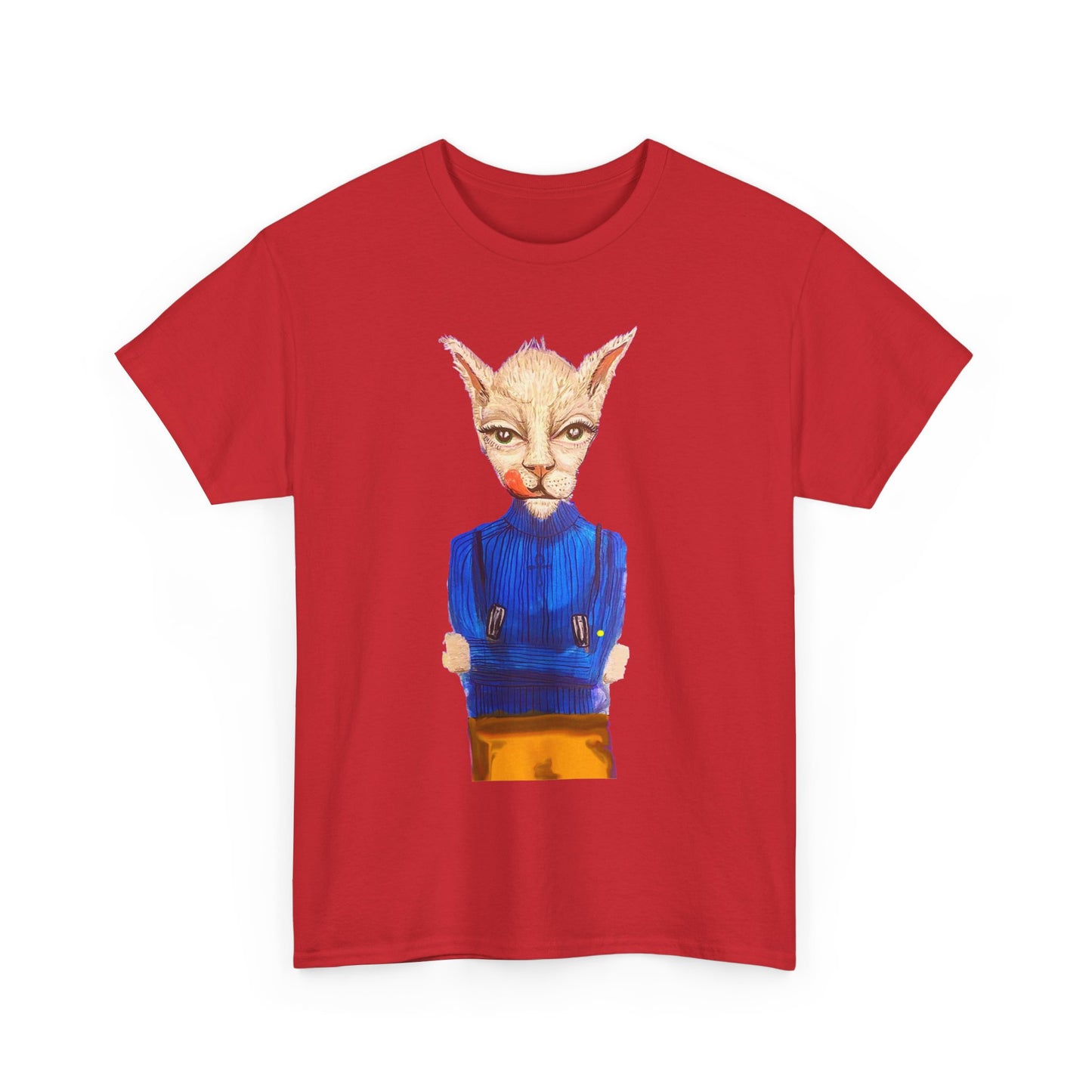 Greedy Cat Women’s Cotton T-Shirt – available in different colors