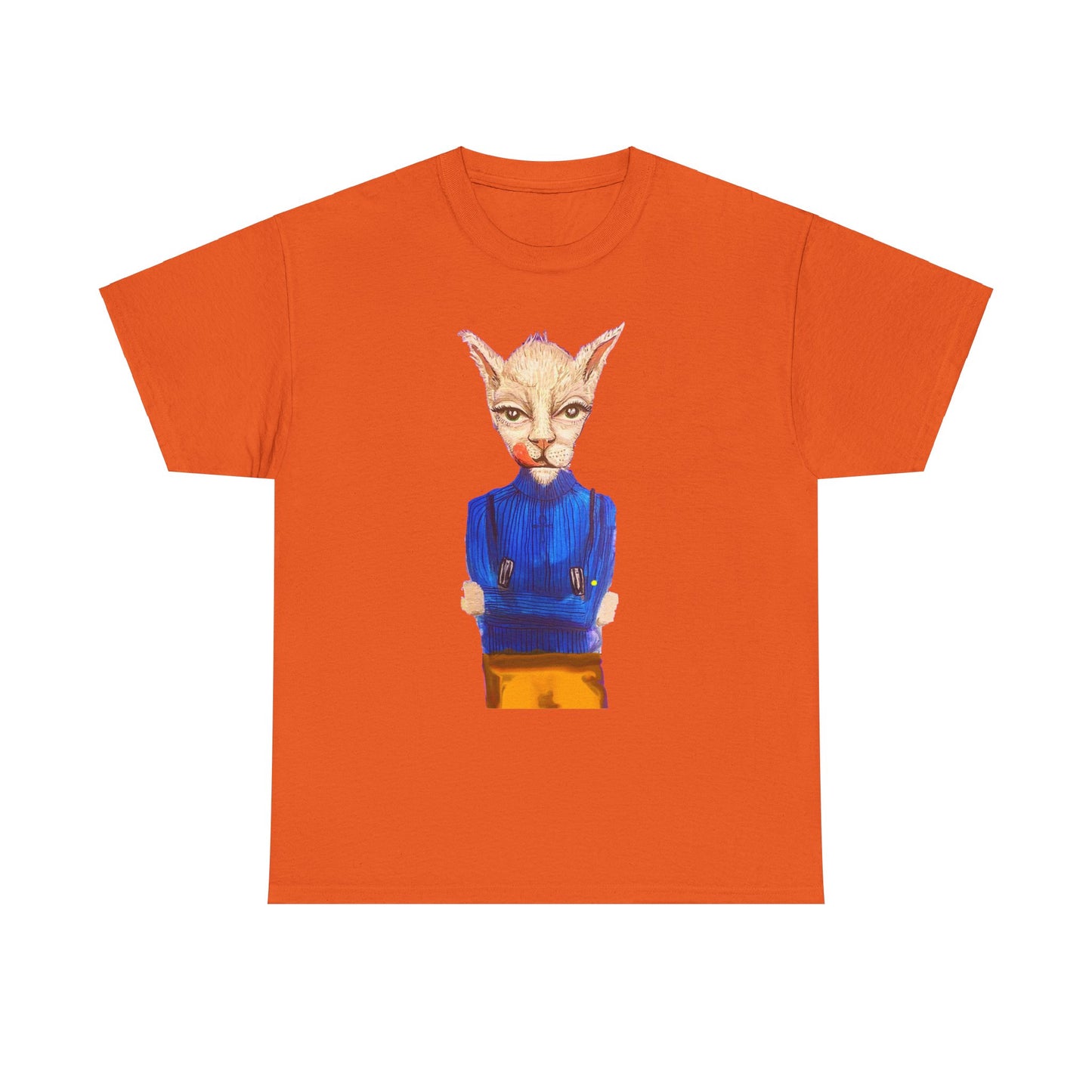 Greedy Cat Women’s Cotton T-Shirt – available in different colors
