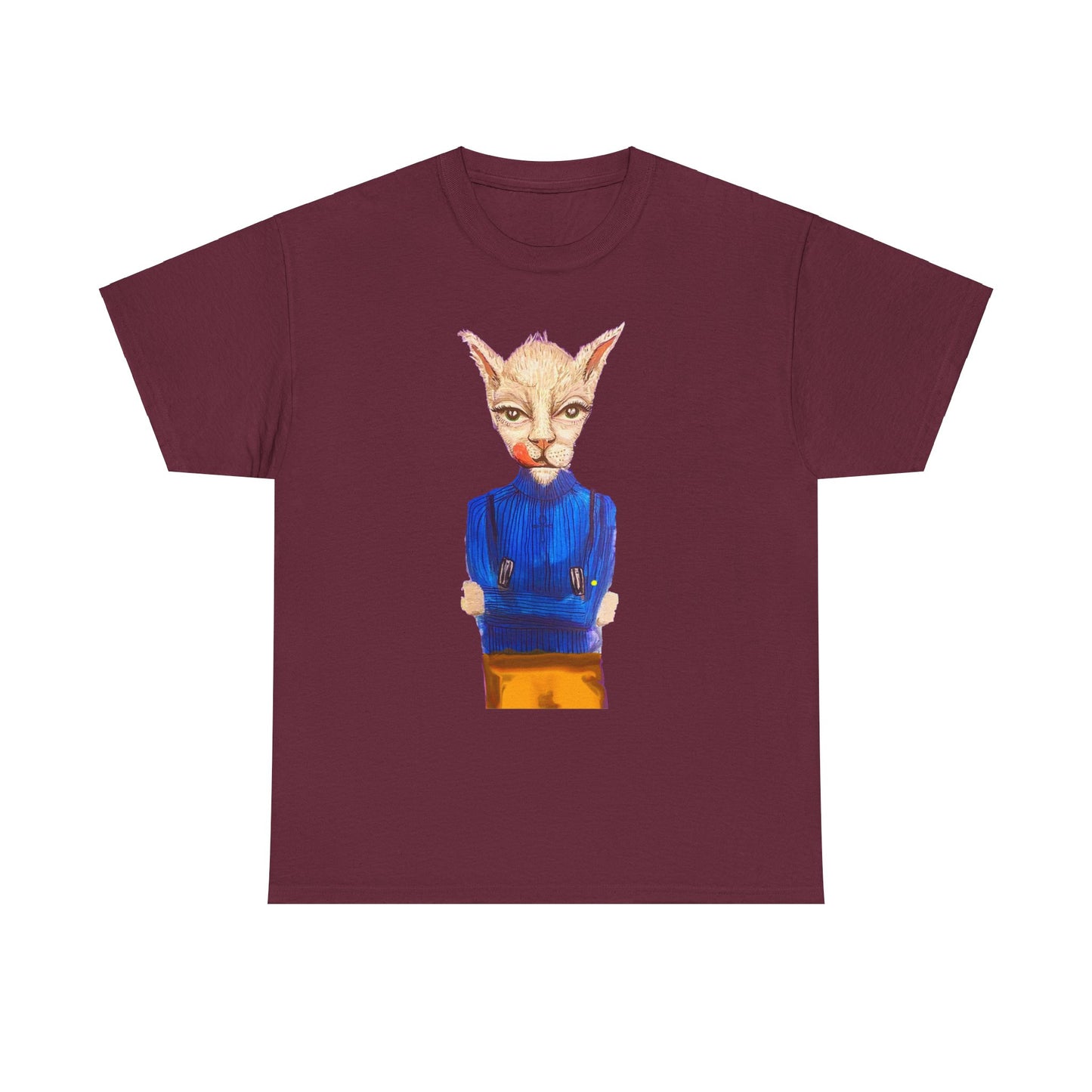 Greedy Cat Women’s Cotton T-Shirt – available in different colors