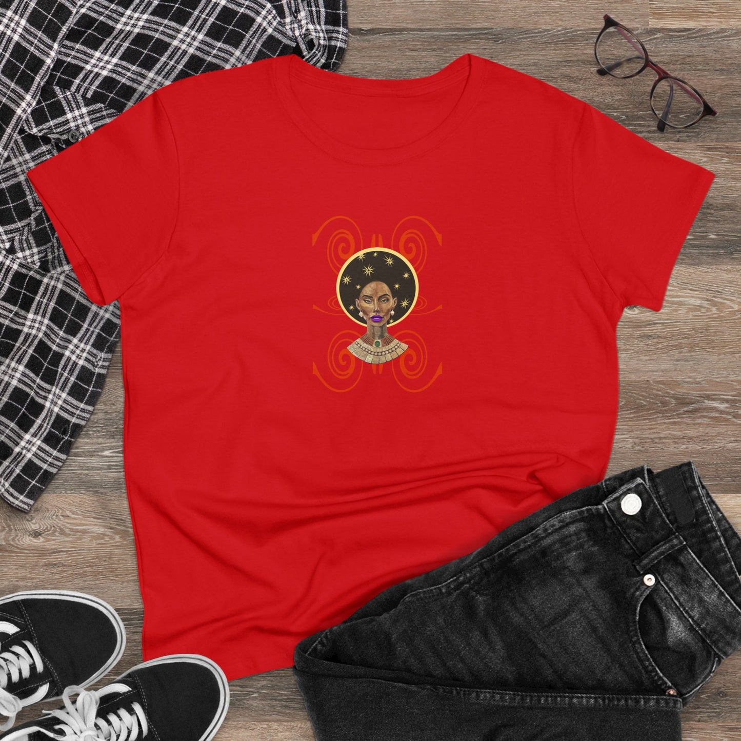 Celestial Woman’s t-shirt available in different colors