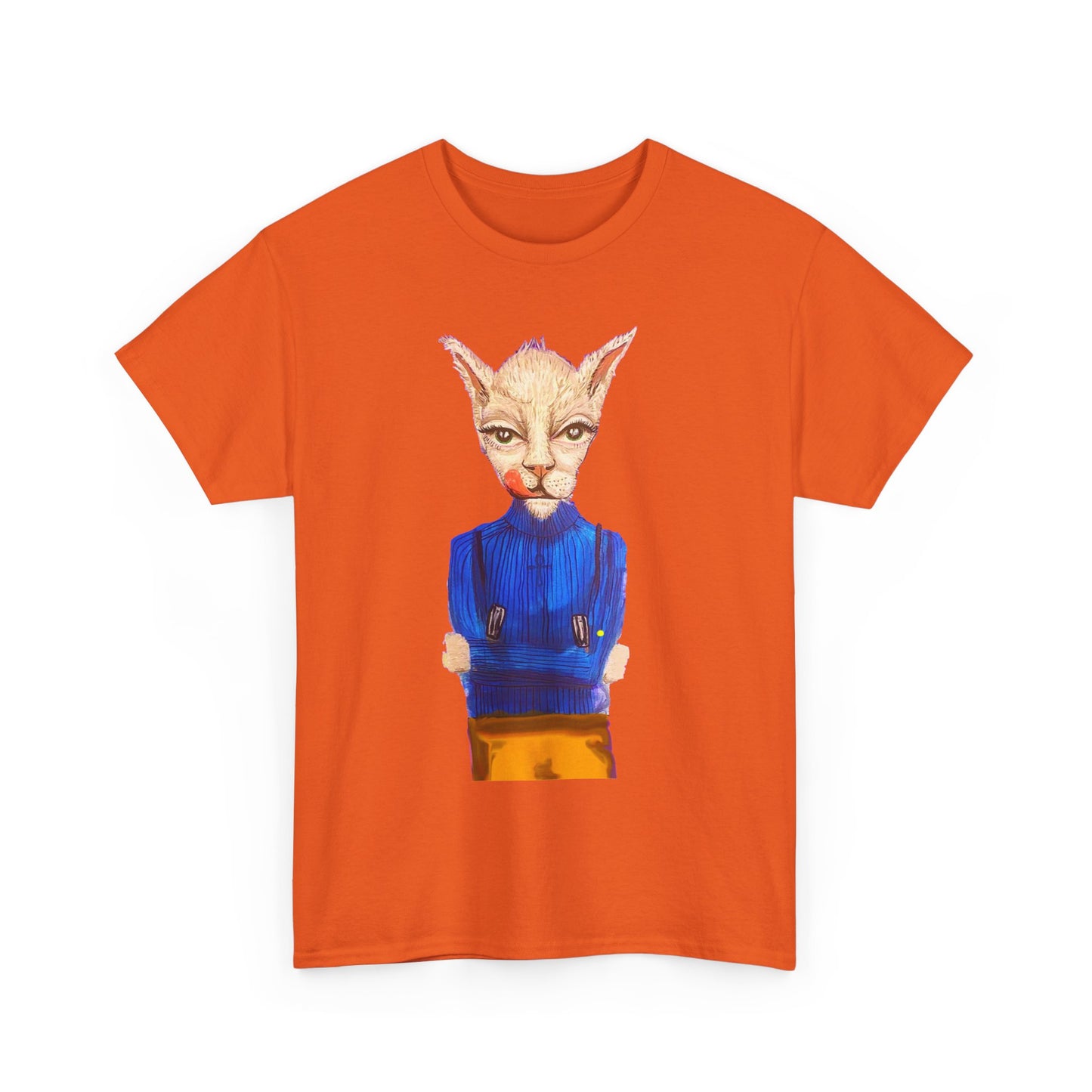 Greedy Cat Women’s Cotton T-Shirt – available in different colors