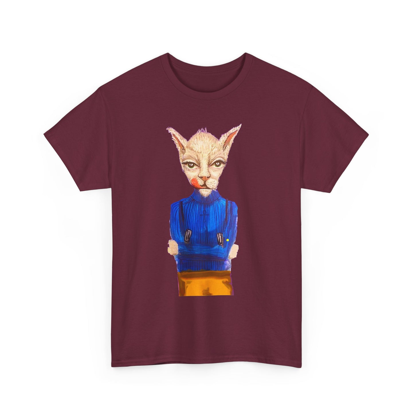 Greedy Cat Women’s Cotton T-Shirt – available in different colors