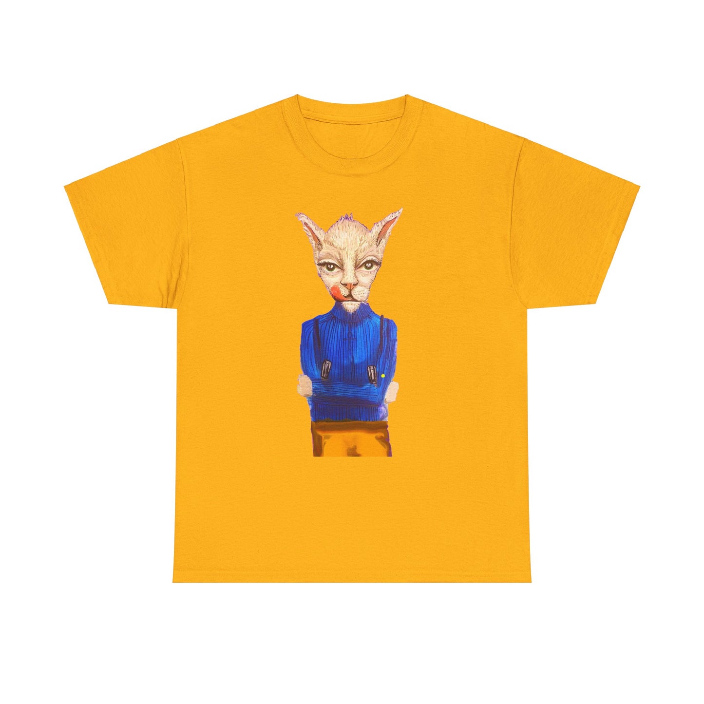 Greedy Cat Women’s Cotton T-Shirt – available in different colors