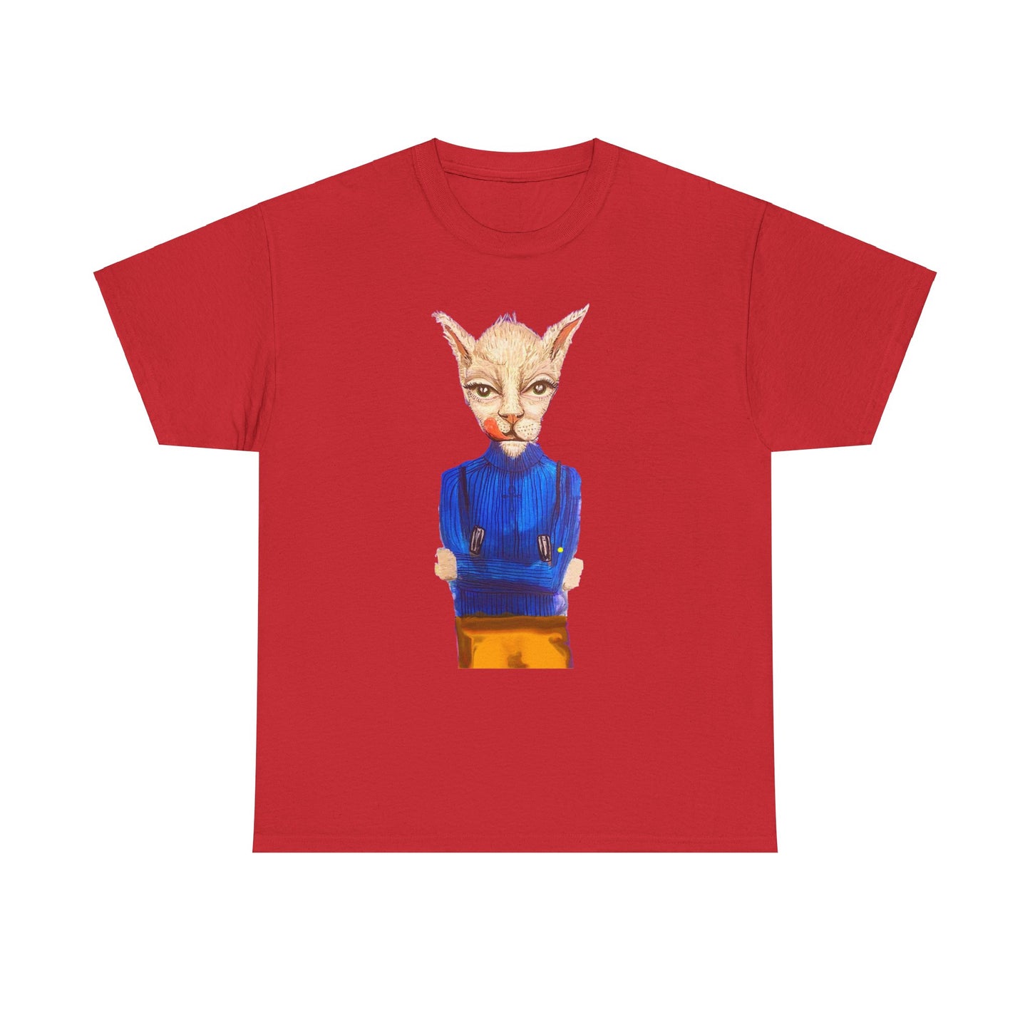 Greedy Cat Women’s Cotton T-Shirt – available in different colors