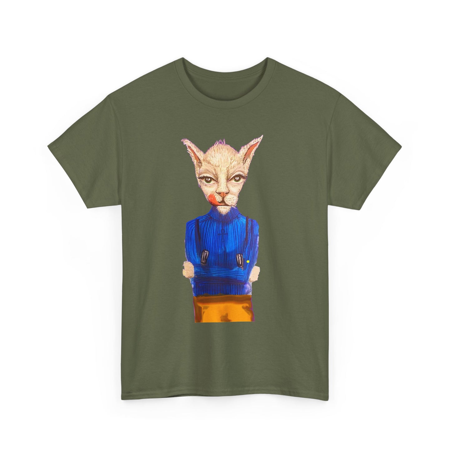 Greedy Cat Women’s Cotton T-Shirt – available in different colors