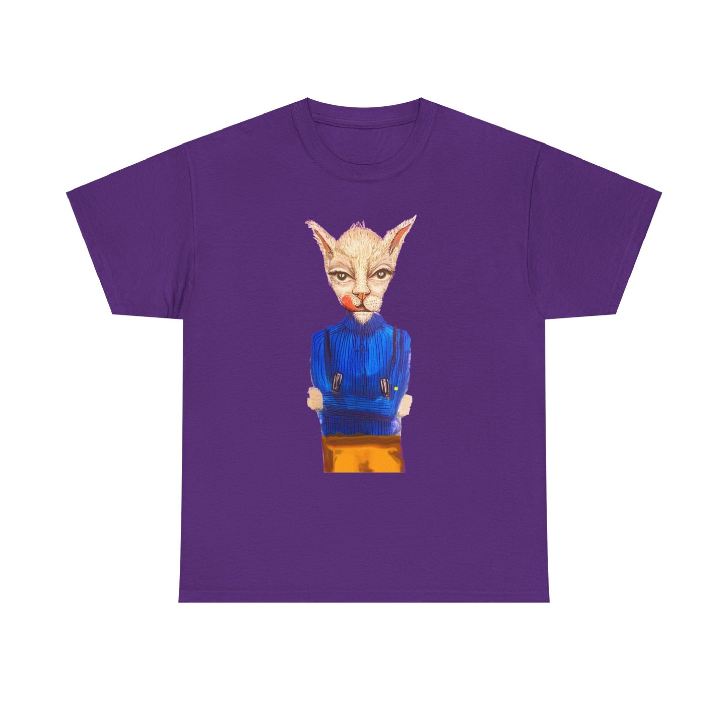 Greedy Cat Women’s Cotton T-Shirt – available in different colors