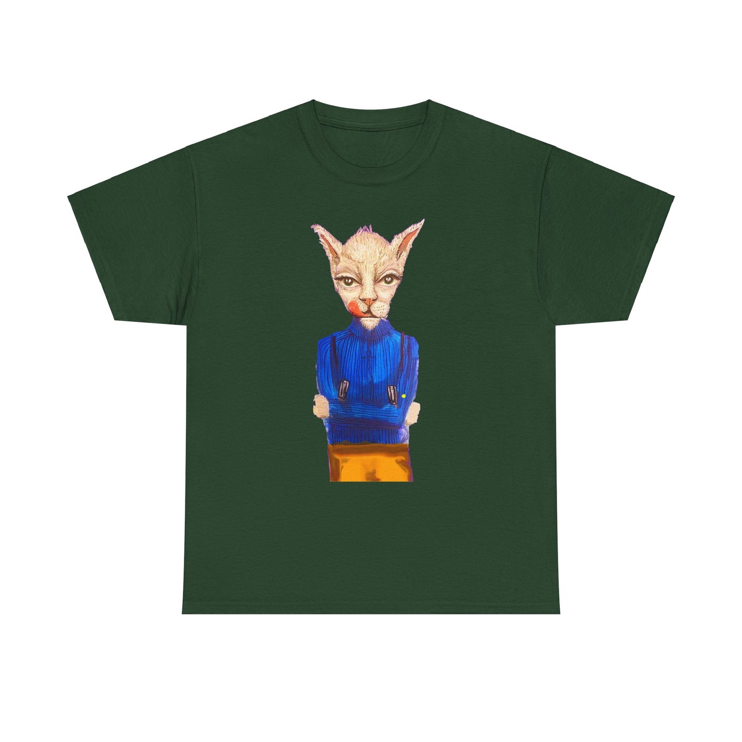Greedy Cat Women’s Cotton T-Shirt – available in different colors