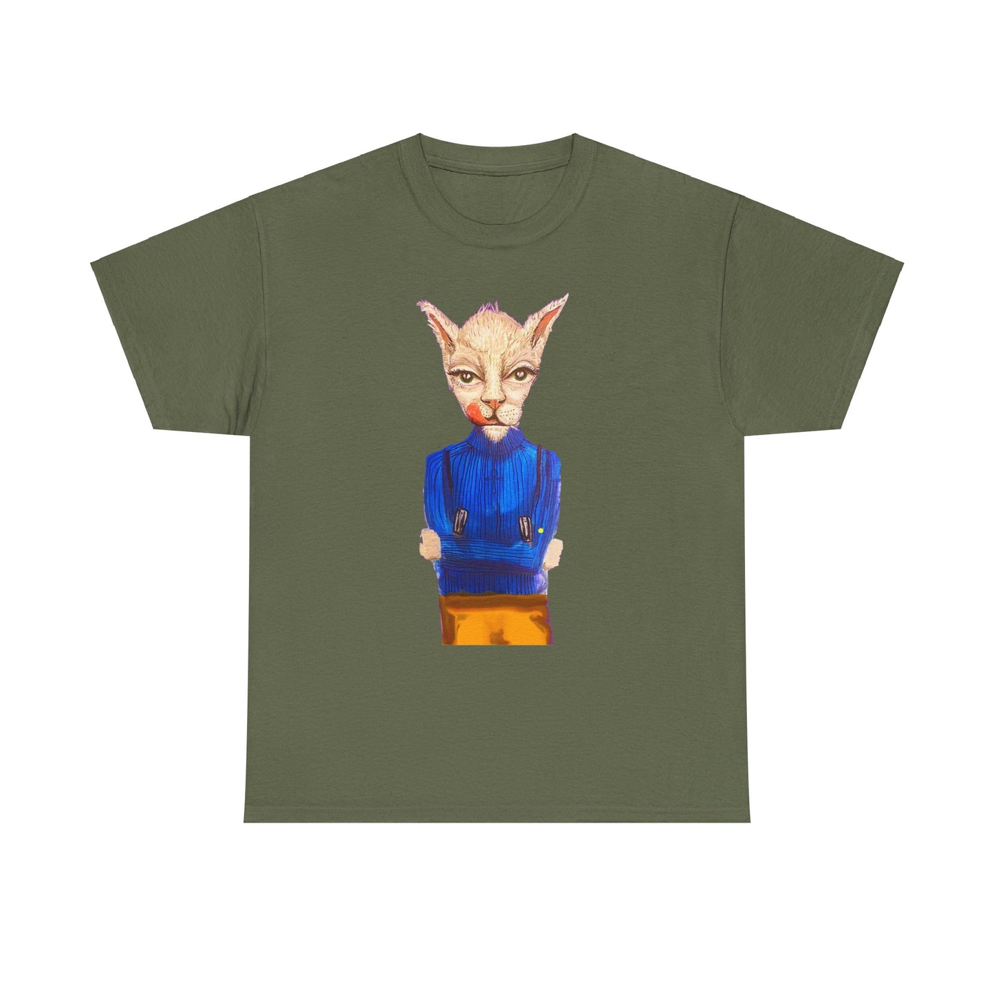 Greedy Cat Women’s Cotton T-Shirt – available in different colors