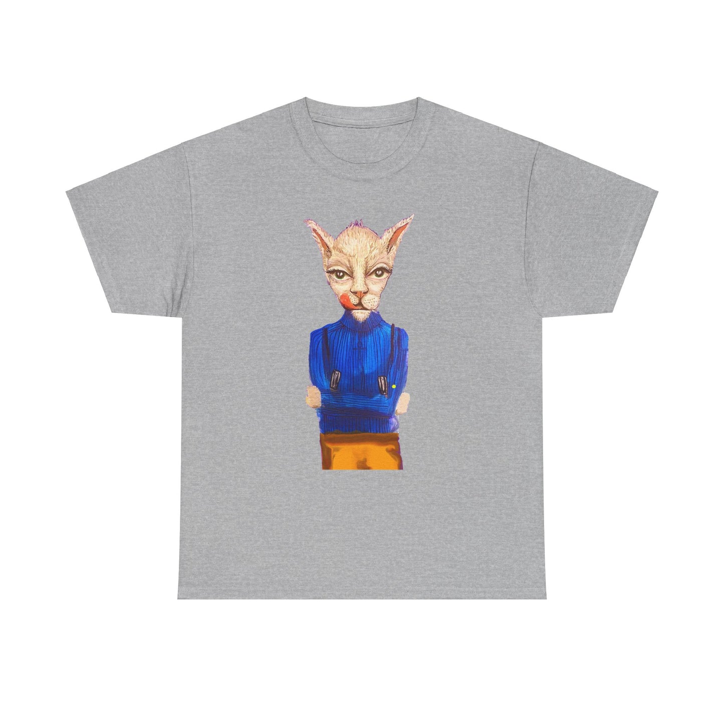 Greedy Cat Women’s Cotton T-Shirt – available in different colors