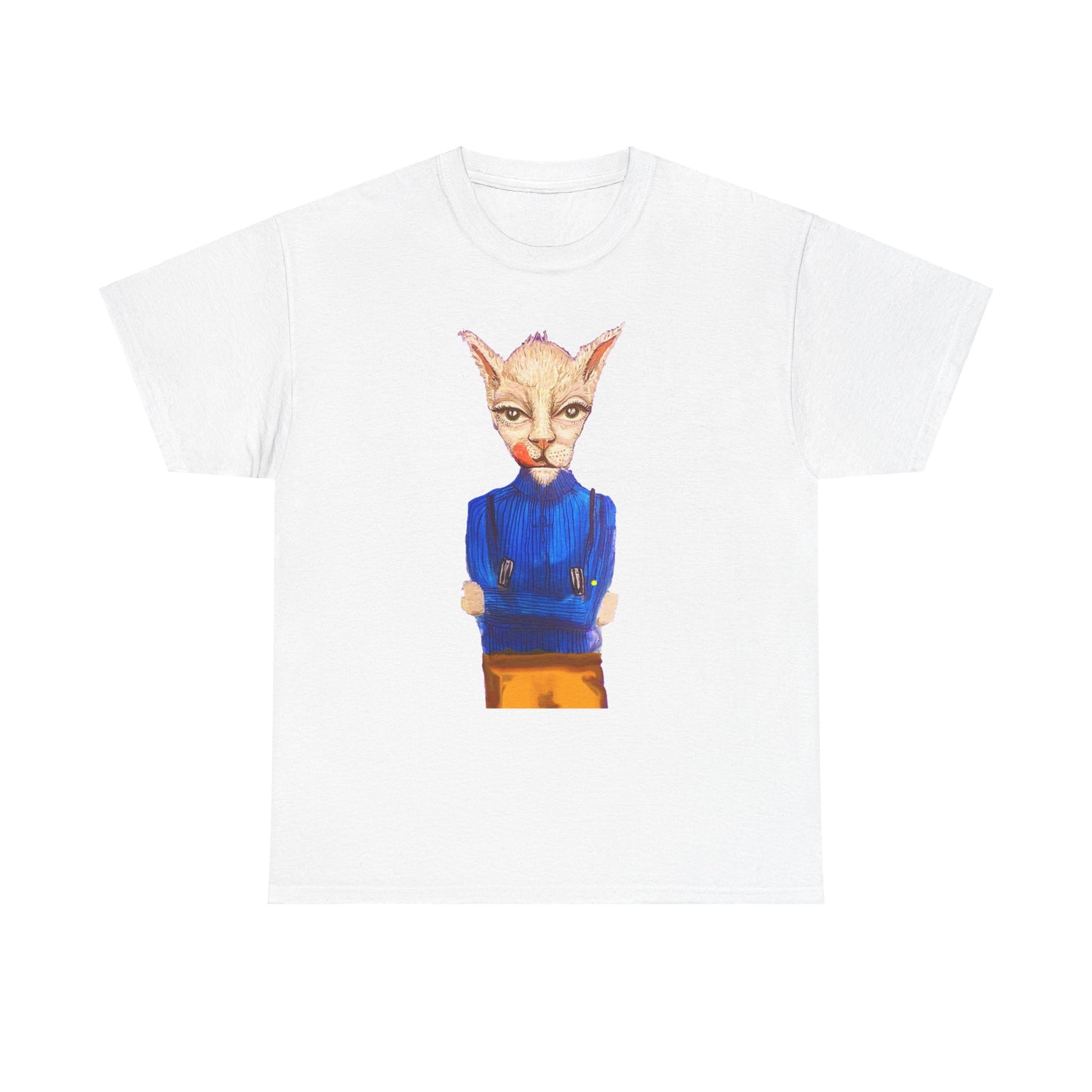 Greedy Cat Women’s Cotton T-Shirt – available in different colors