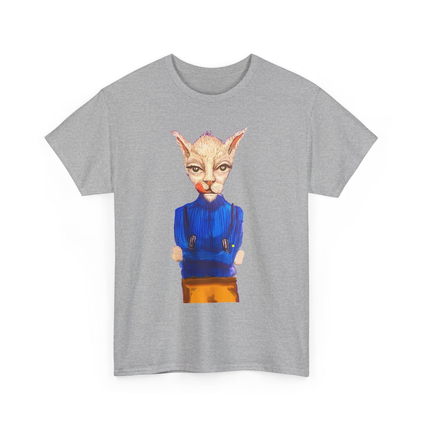 Greedy Cat Women’s Cotton T-Shirt – available in different colors