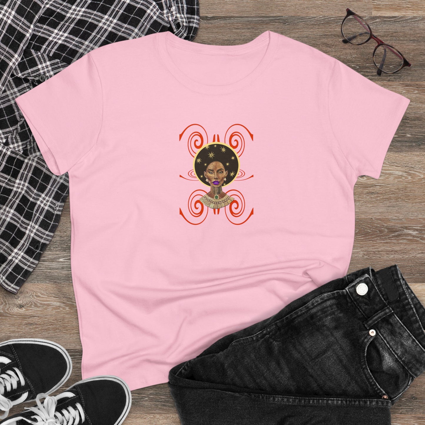 Celestial Woman’s t-shirt available in different colors