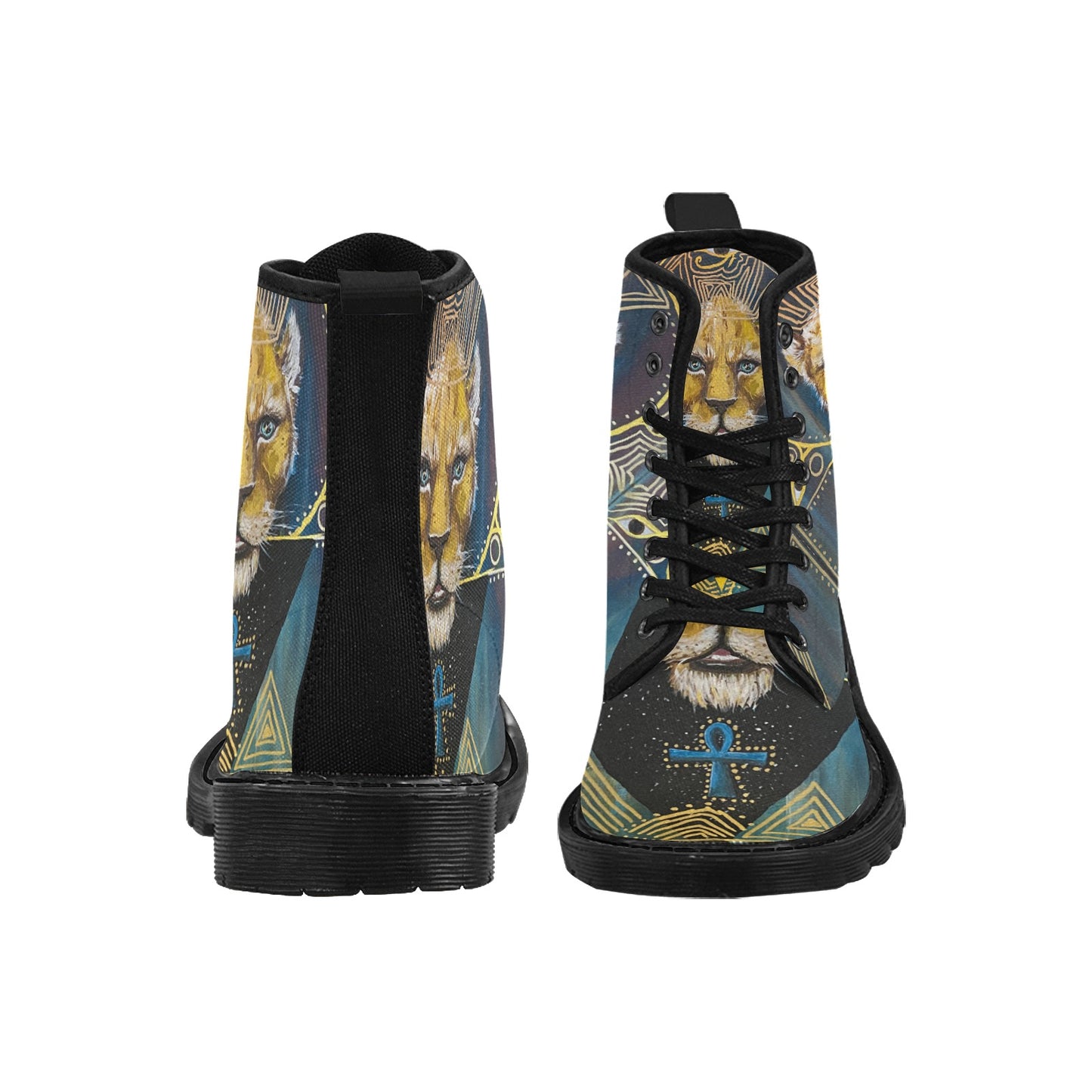 Sekhmet Women’s Winter Lace-Up Canvas Boots