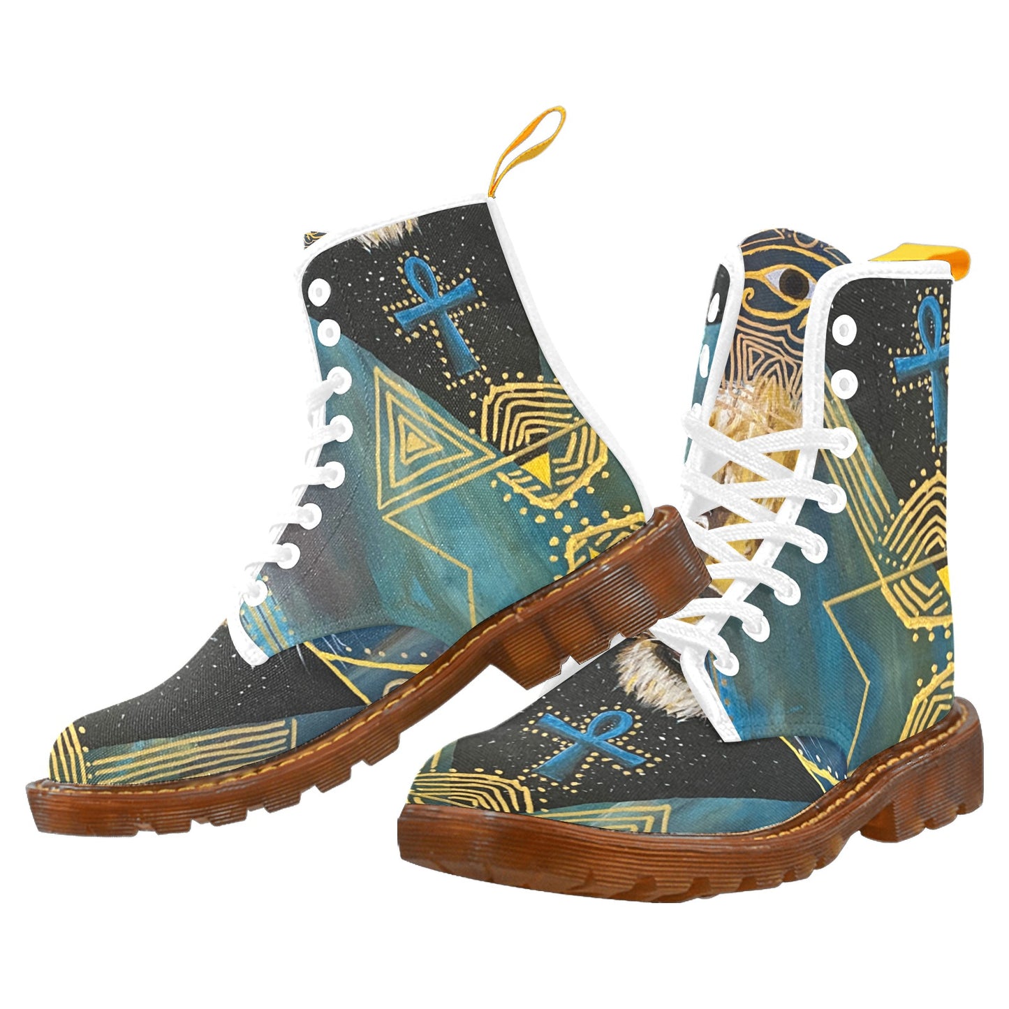 Sekhmet Women’s Winter Lace-Up Canvas Boots