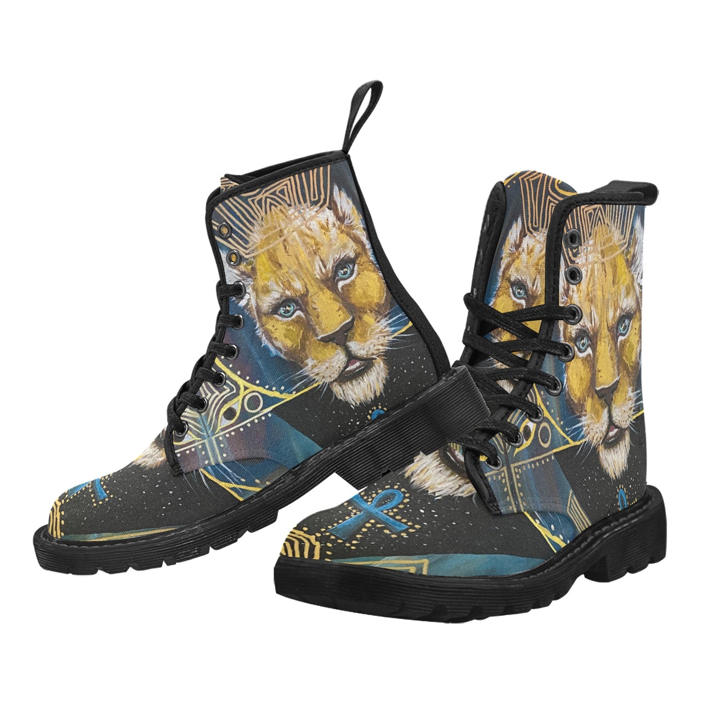 Sekhmet Men’s Winter Lace-Up Canvas Boots