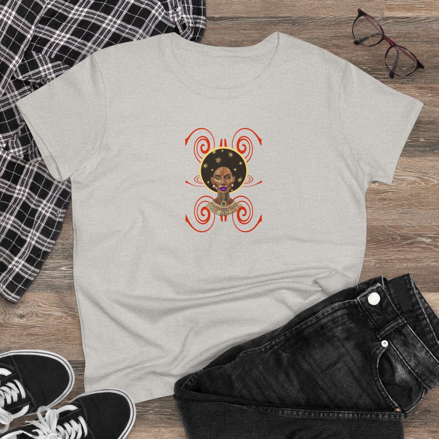 Celestial Woman’s t-shirt available in different colors