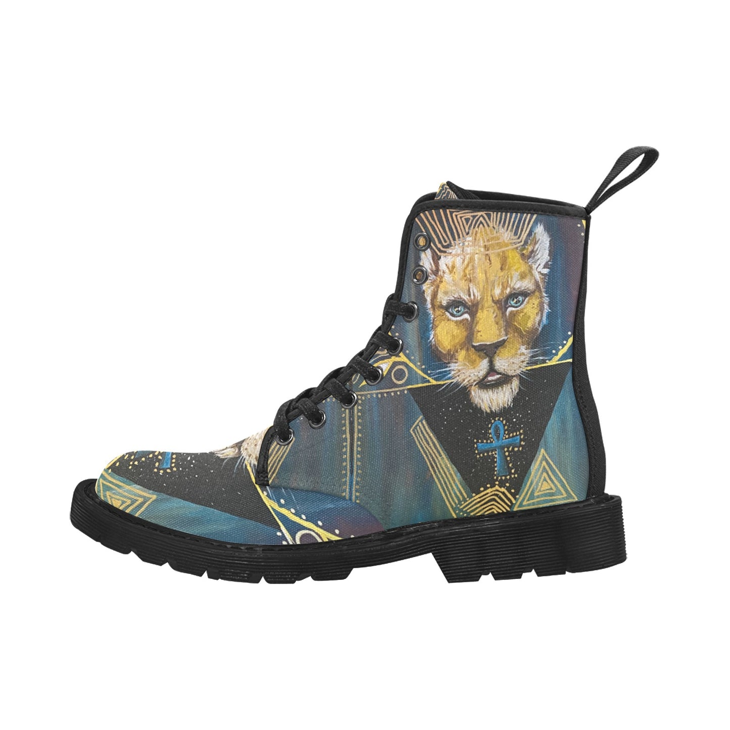 Sekhmet Women’s Winter Lace-Up Canvas Boots