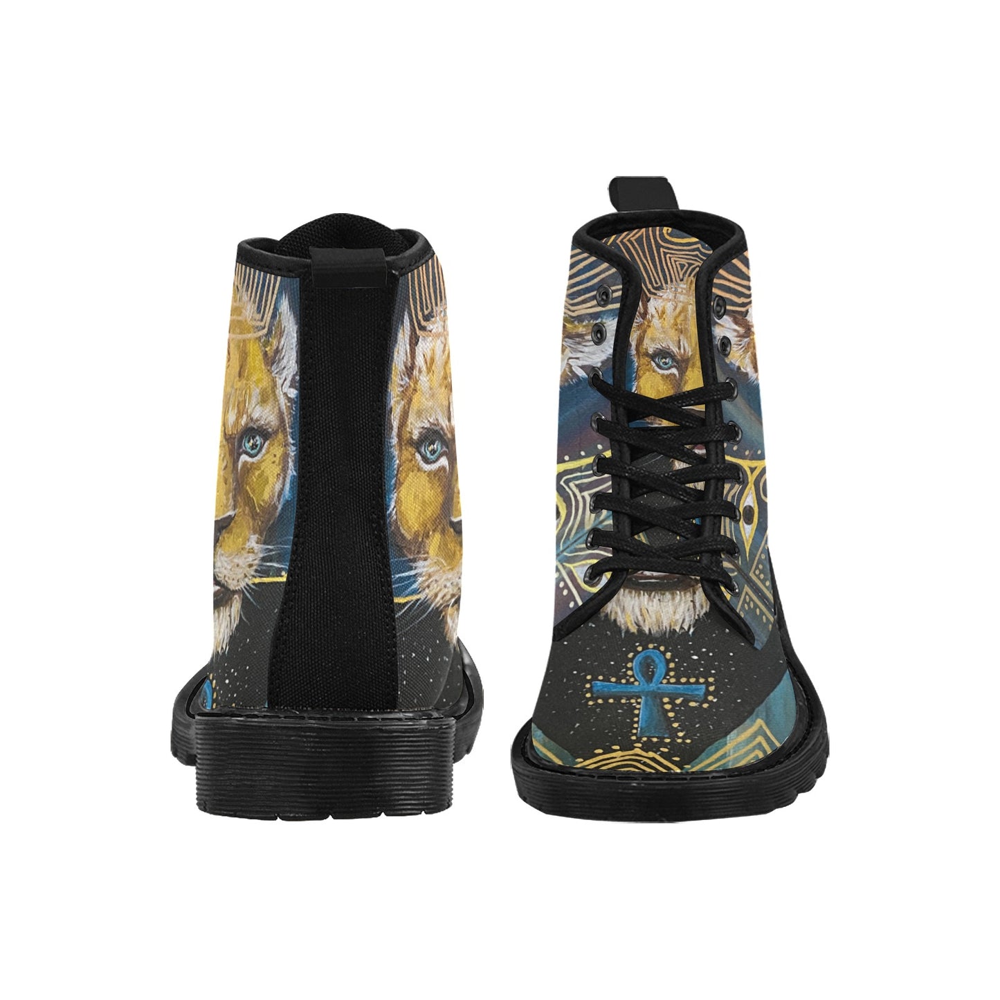 Sekhmet Men’s Winter Lace-Up Canvas Boots